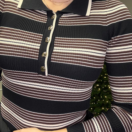 BODY IN MAGLIA A RIGHE