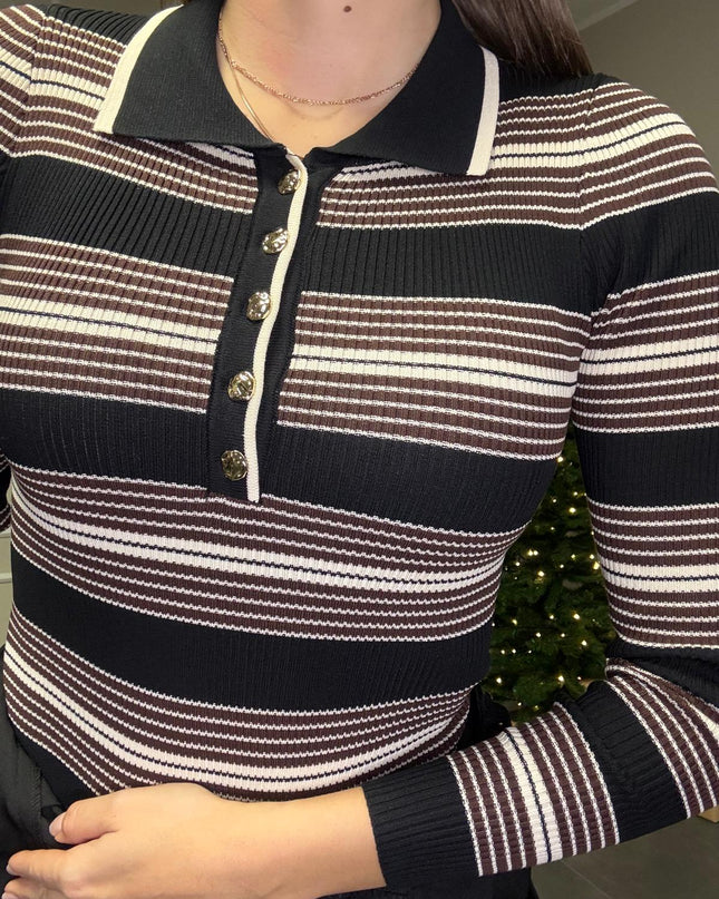 BODY IN MAGLIA A RIGHE