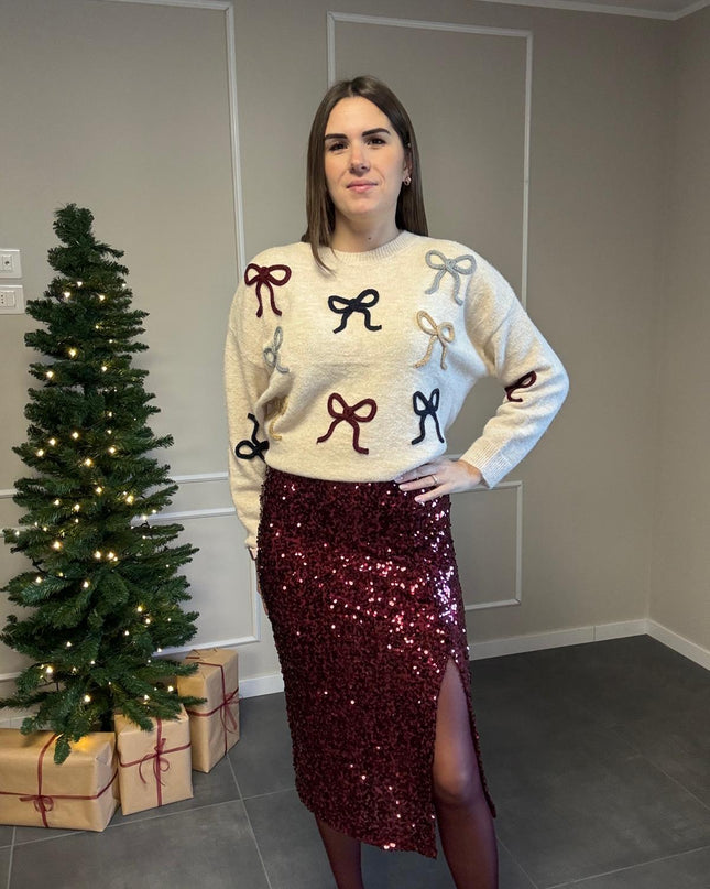 GONNA MIDI PAILLETTES