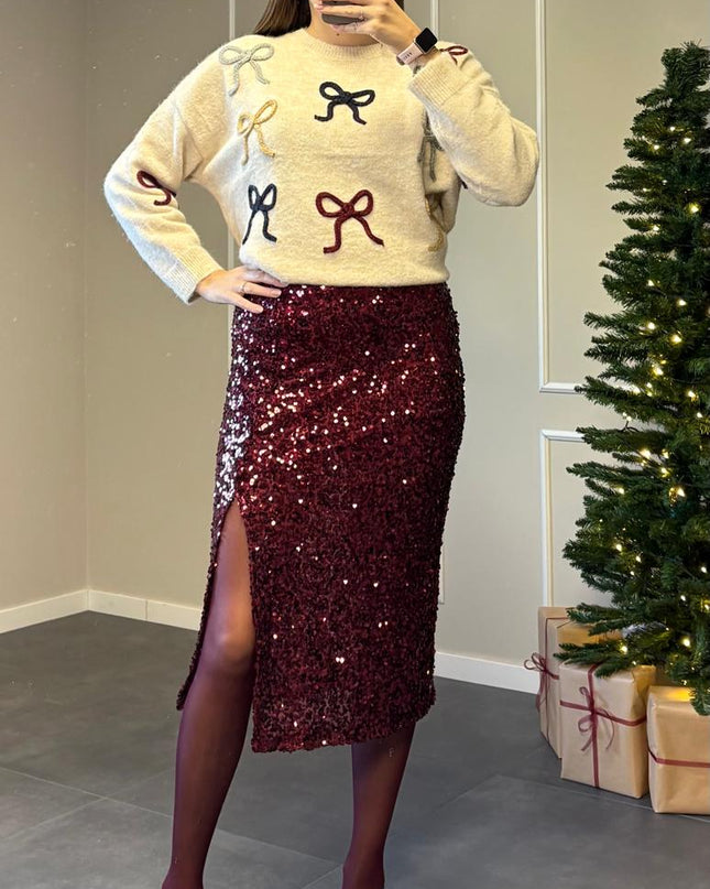 GONNA MIDI PAILLETTES