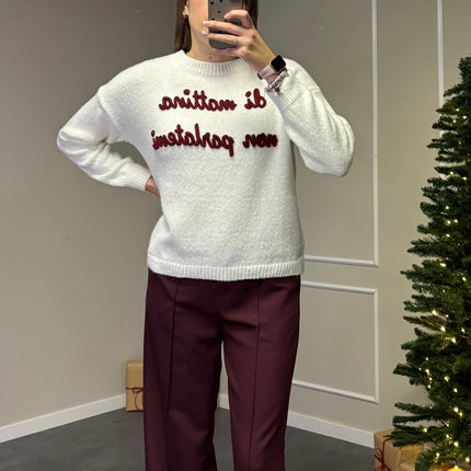 MAGLIONE CON SCRITTA