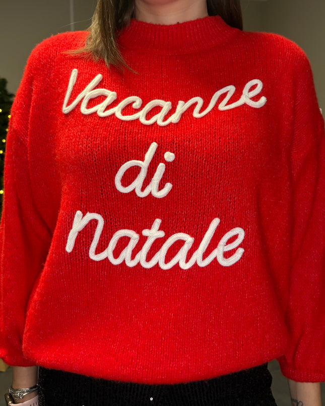 MAGLIONE " VACANZE DI NATALE"
