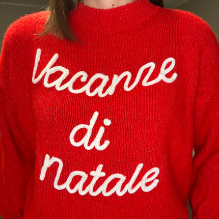 MAGLIONE " VACANZE DI NATALE"