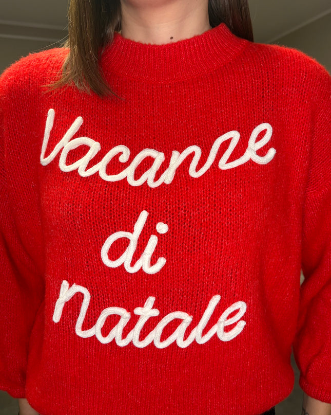 MAGLIONE " VACANZE DI NATALE"