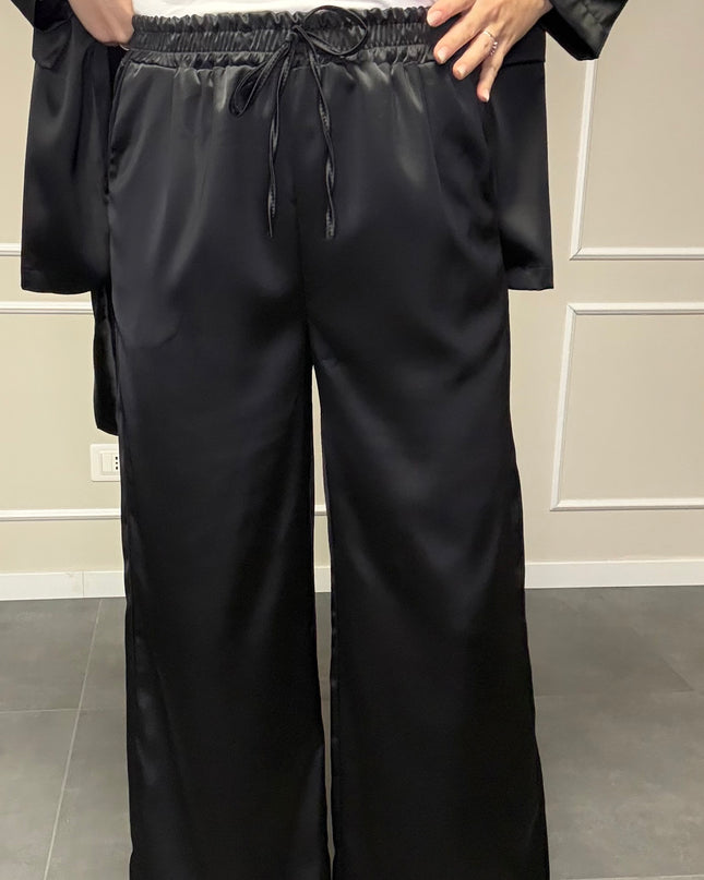 TAILLEUR SATIN NERO