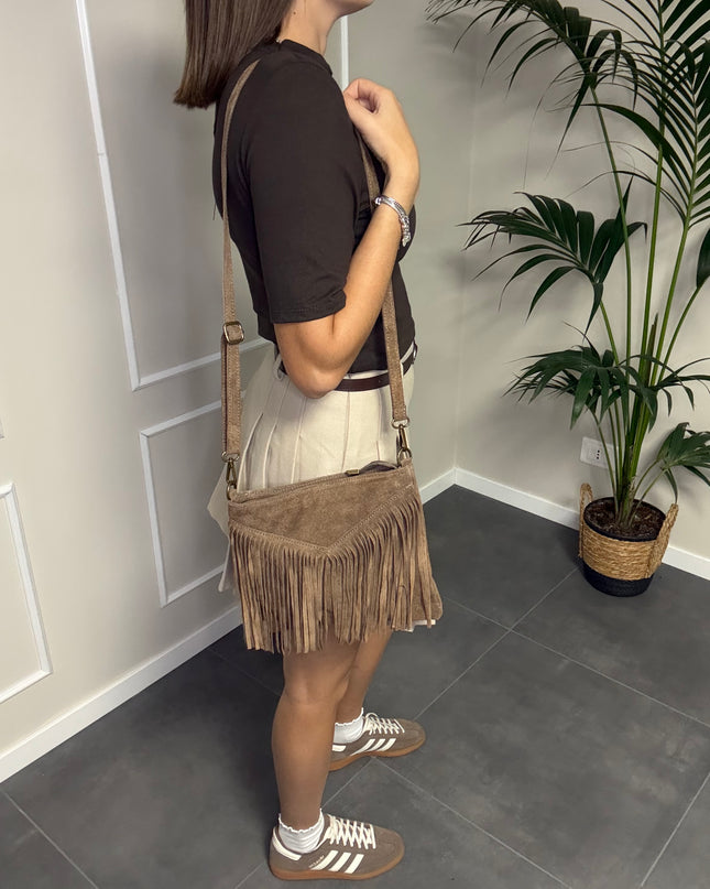 BORSA FRANGE VERA PELLE