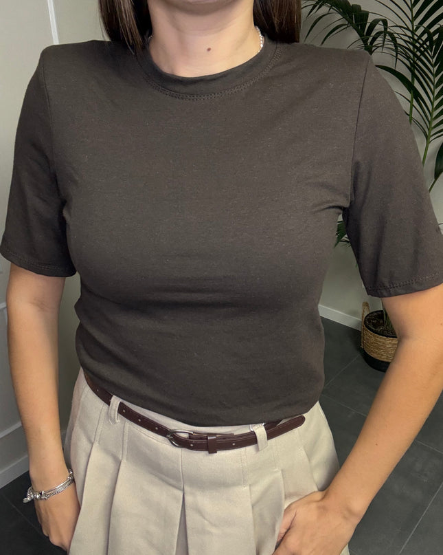 T-SHIRT SPALLINE MANICHE CORTE