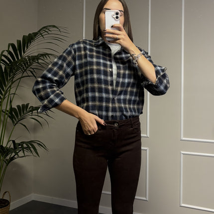 PANTALONE FLARE CIOCCOLATO