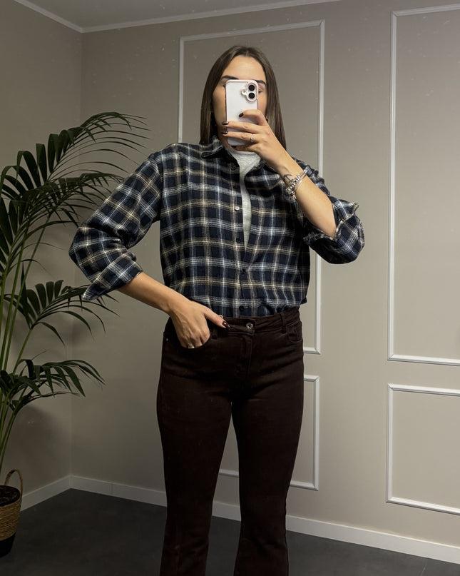 PANTALONE FLARE CIOCCOLATO