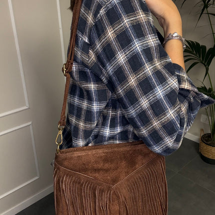 BORSA FRANGE VERA PELLE