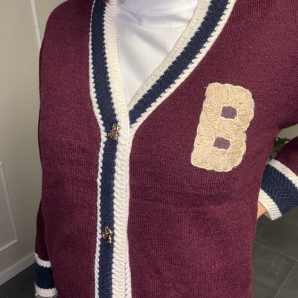 CARDIGAN COLLEGE BOTTONI ORSETTO