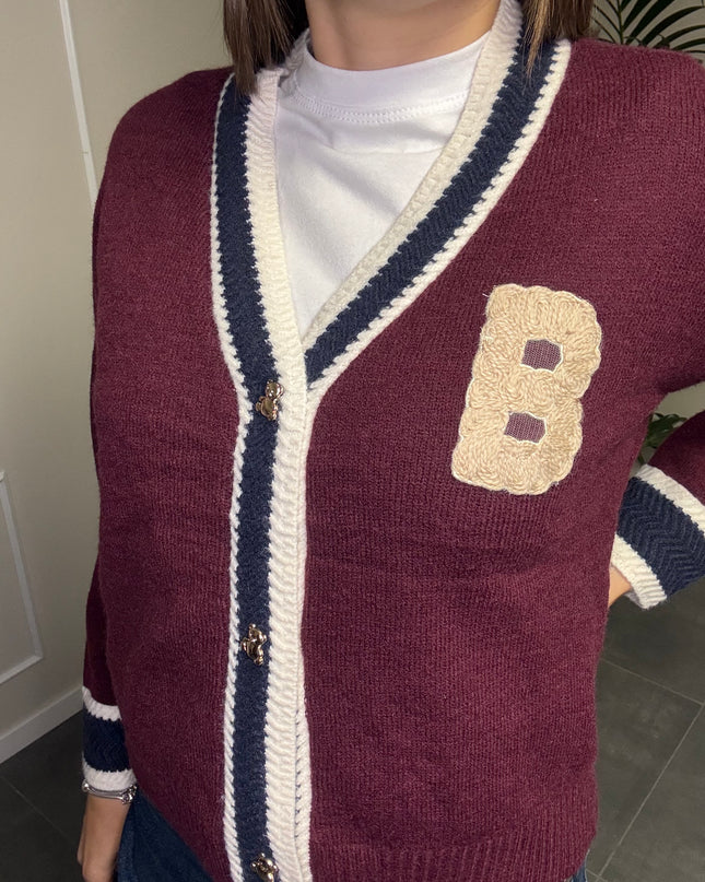 CARDIGAN COLLEGE BOTTONI ORSETTO