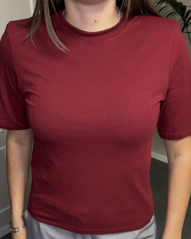 T-SHIRT SPALLINE MANICHE CORTE