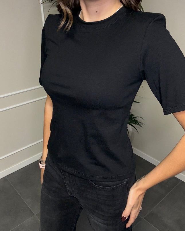 T-SHIRT SPALLINE MANICHE CORTE