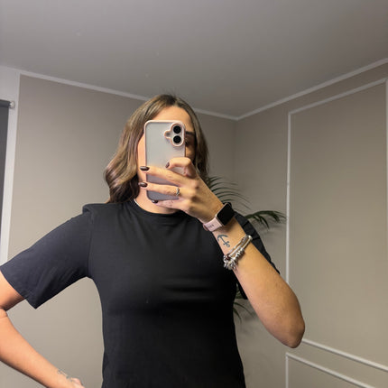 T-SHIRT SPALLINE MANICHE CORTE