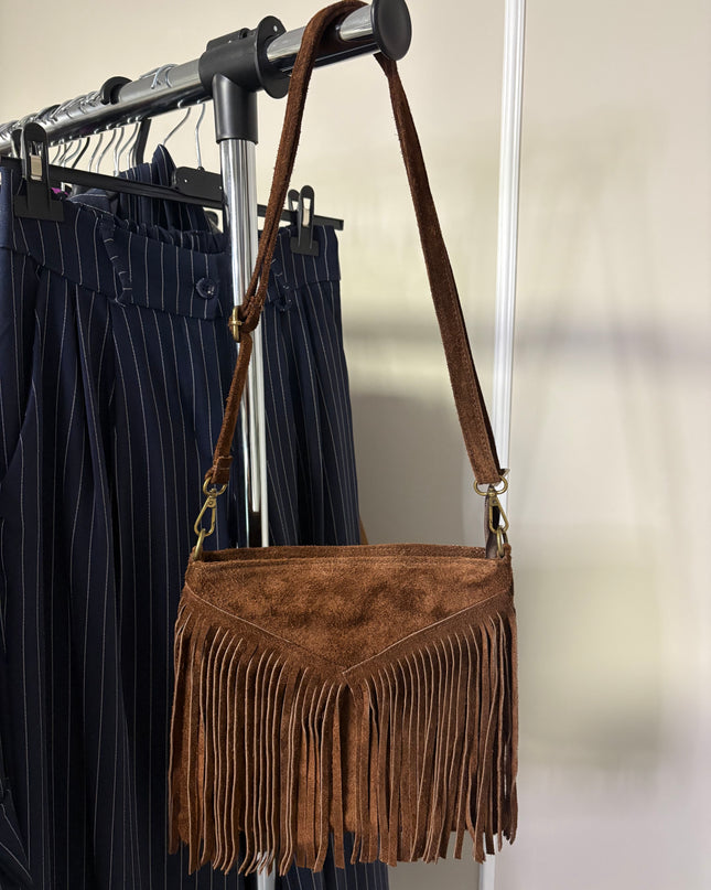 BORSA FRANGE VERA PELLE