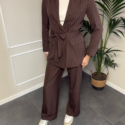 TAILLEUR GESSATO BROWN