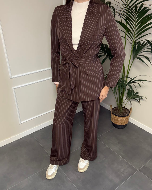 TAILLEUR GESSATO BROWN