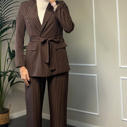 TAILLEUR GESSATO BROWN