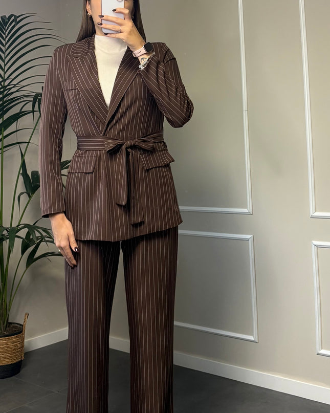 TAILLEUR GESSATO BROWN