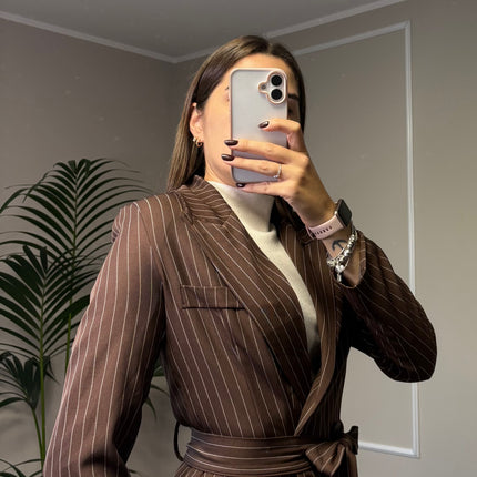 TAILLEUR GESSATO BROWN