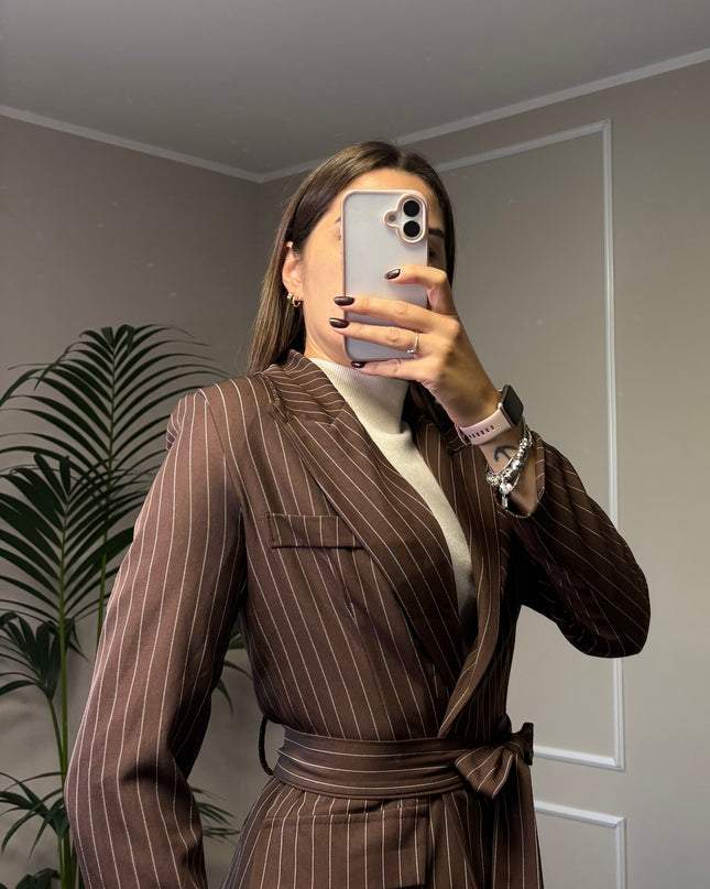 TAILLEUR GESSATO BROWN