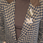 Quadri blu/marrone/beige / Taglia unica