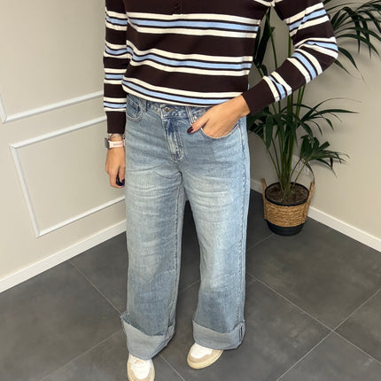 JEANS CHIARO PIEGONE