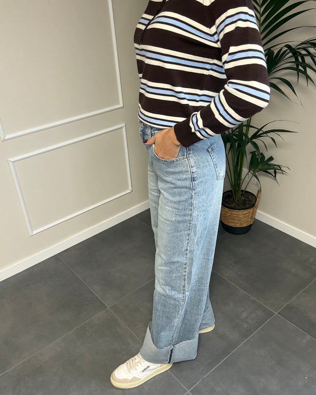 JEANS CHIARO PIEGONE