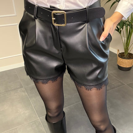 SHORTS ECOPELLE PIZZO